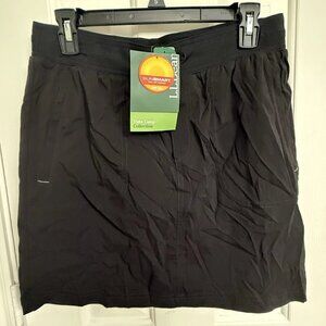 L.L.Bean Vista Camp Skort Skirt Women’s S, UPF 50 Hiking Black